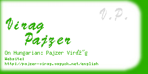 virag pajzer business card